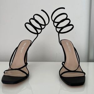 Public Desire Spiral Black Heels